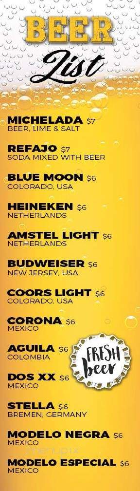 Noches De Colombia - Secaucus, NJ menu_pic