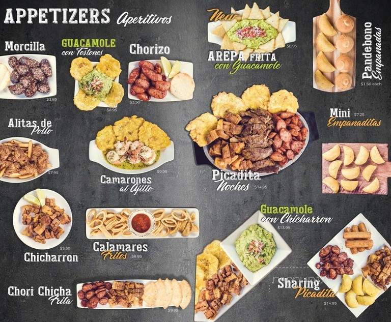 Noches De Colombia - Secaucus, NJ menu_pic