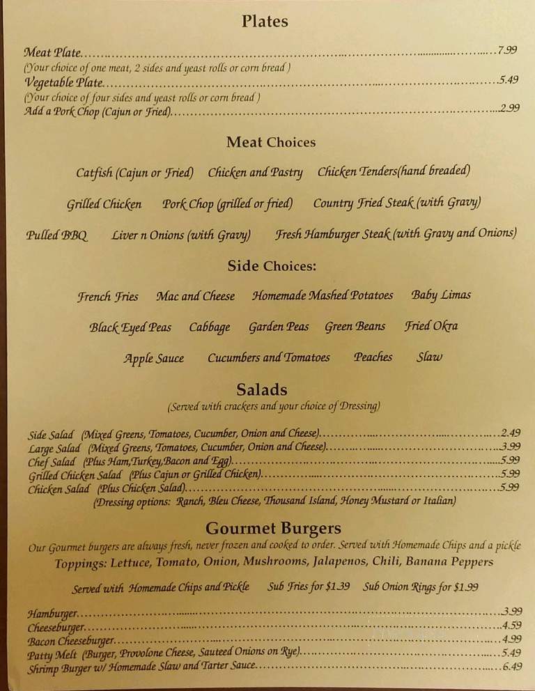 Freshway Cafe' - Rocky Point, NC menu_pic