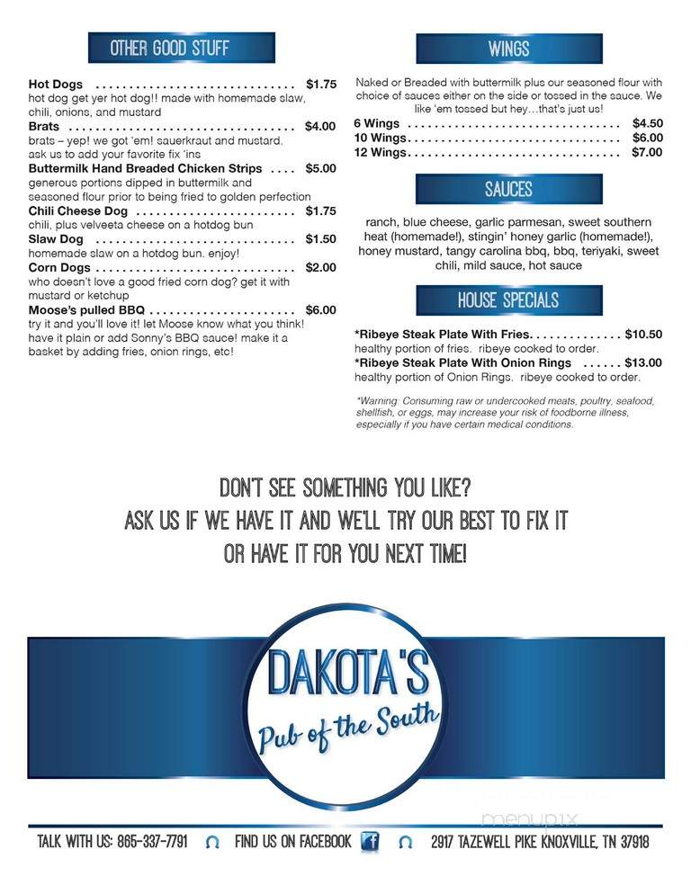 Dakota's Pub of the South - Knoxville, TN
