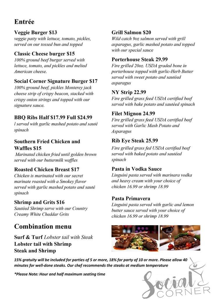 Social Corner - Rosedale, NY menu_pic
