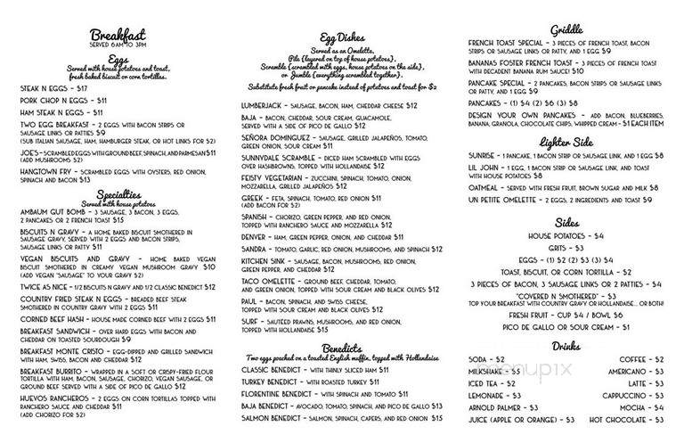 Shelly's Breakfast Lunch Dinner & Lounge - Burien, WA menu_pic