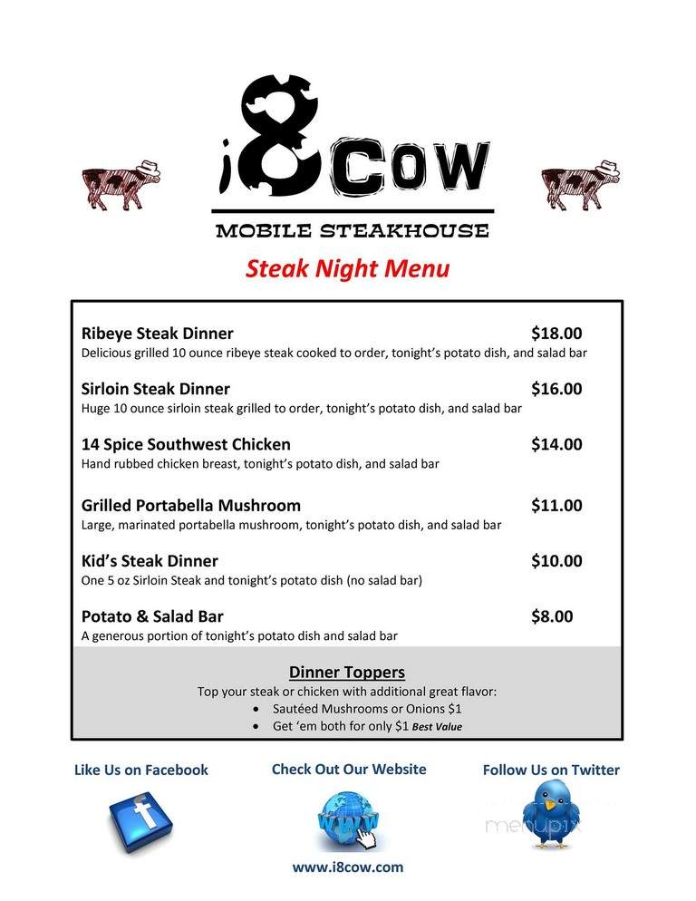 i8Cow Mobile Steakhouse - Austin, TX menu_pic
