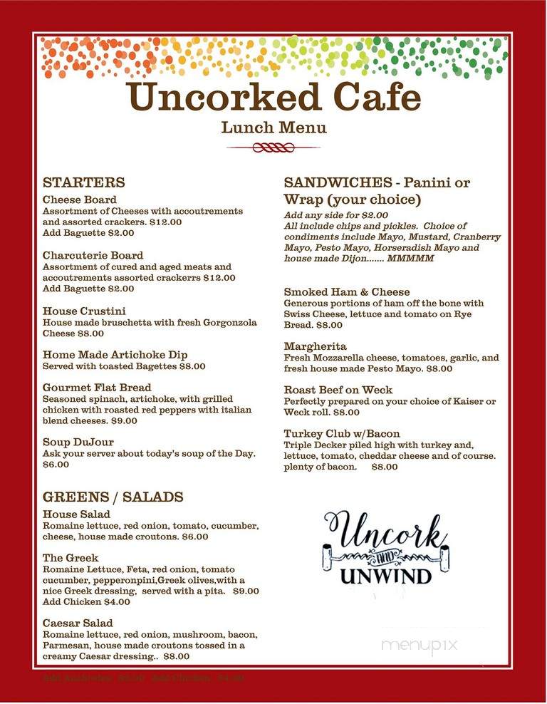 Uncorked Cafe - North Tonawanda, NY
