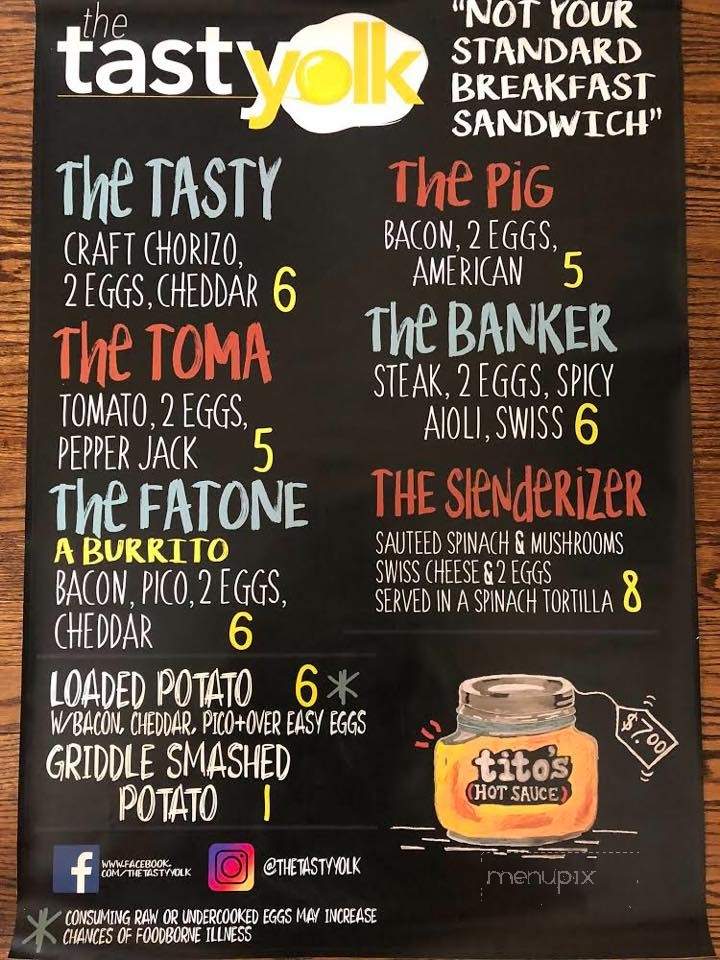The Tasty Yolk - Fairfield, CT menu_pic