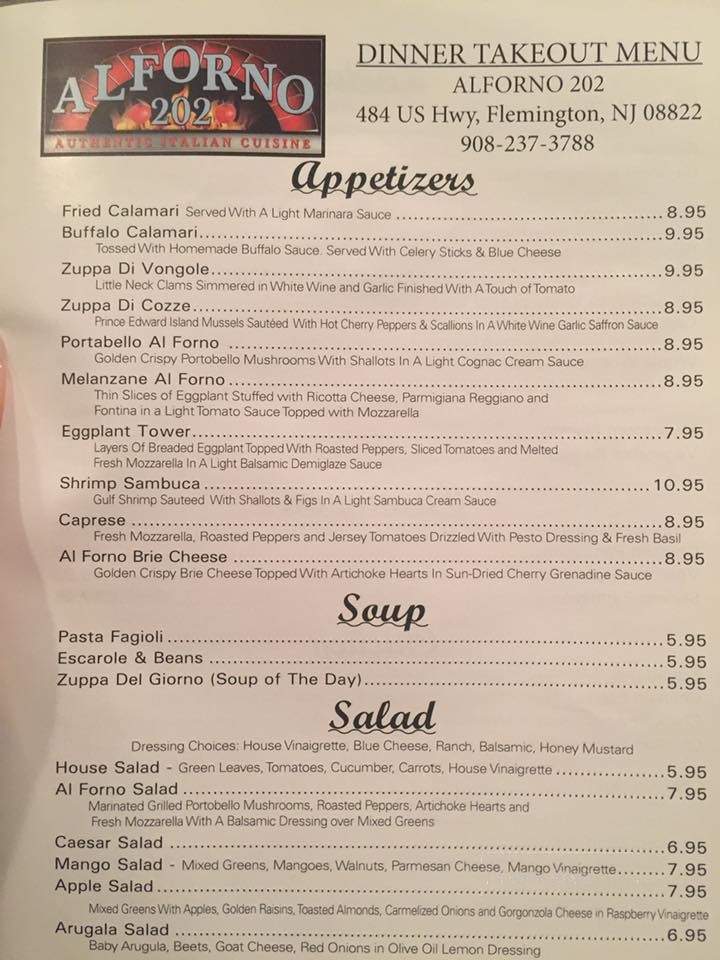 Alforno Pizza - Ewing Township, NJ menu_pic