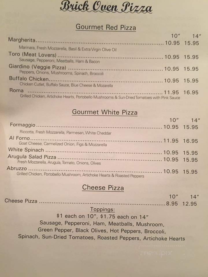 Alforno Pizza - Ewing Township, NJ menu_pic