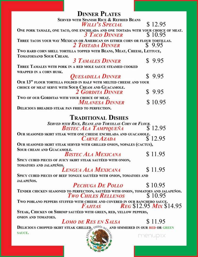 El Real Taco - Spring Valley, IL menu_pic