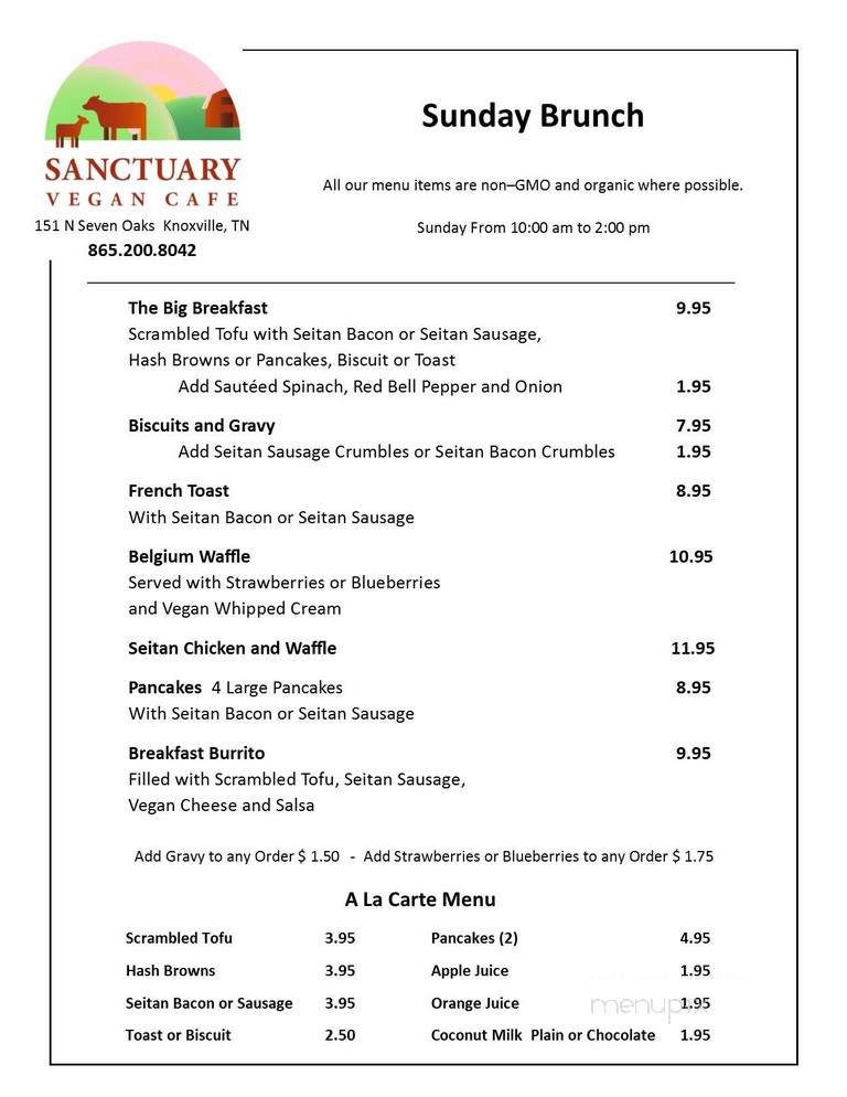 Sanctuary Vegan Cafe - Knoxville, TN