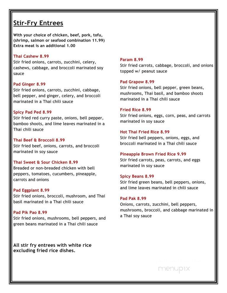 Sabaidee Thai Cuisine - Lehi, UT menu_pic