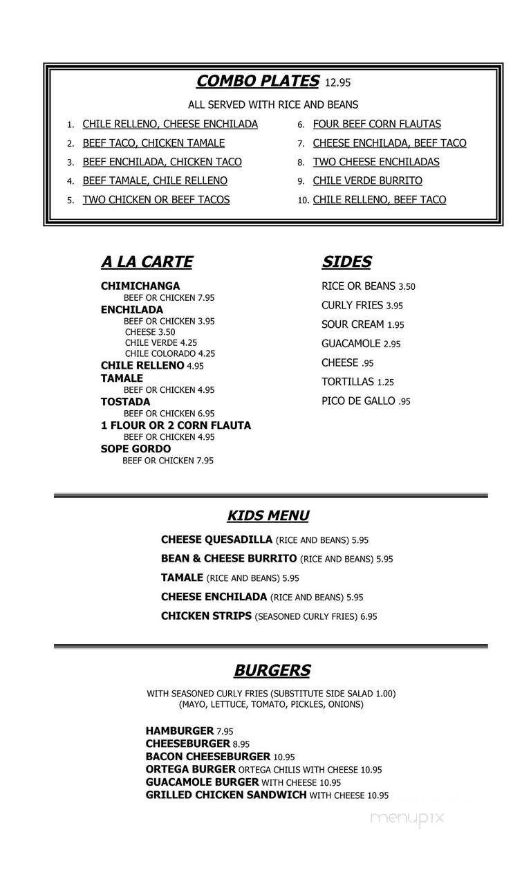 La Vida Roca - Morro Bay, CA menu_pic