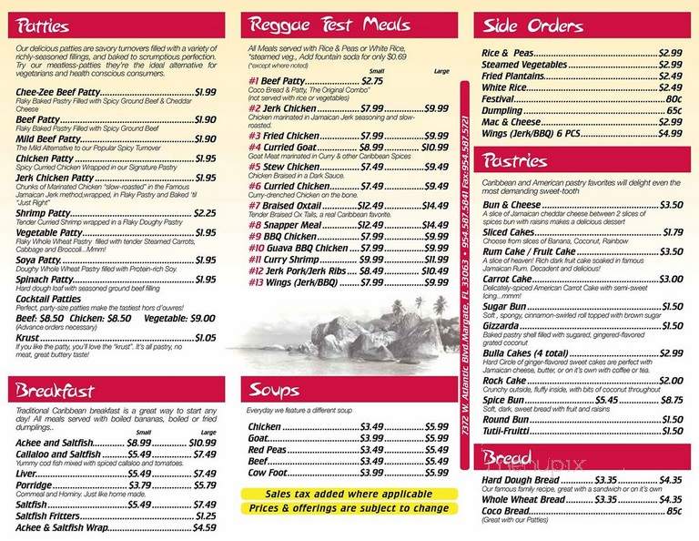 Golden Krust Caribbean Bakery - Orlando, FL menu_pic