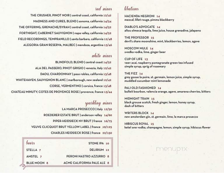 Hart's Sushi - Hollywood, CA menu_pic