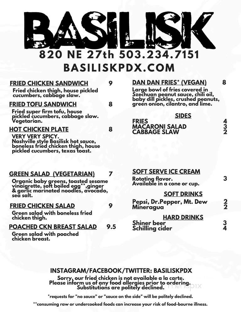 Basilisk - Portland, OR menu_pic
