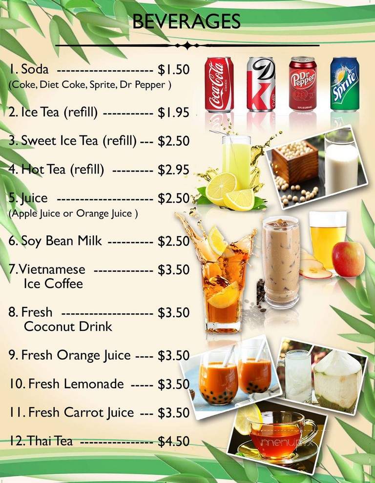 Pho Place - San Antonio, TX menu_pic