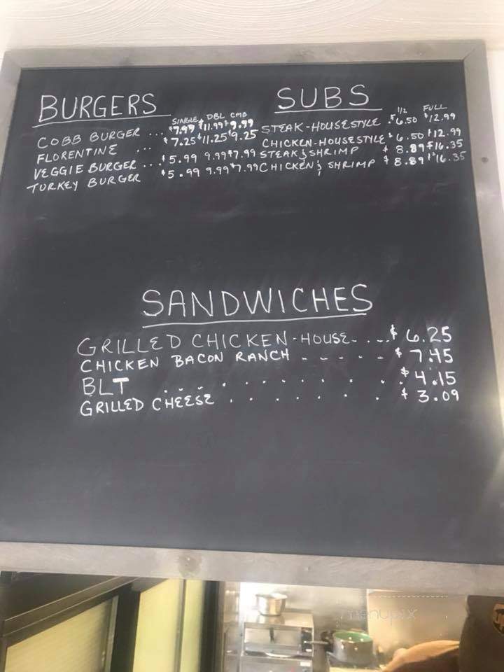 Zoc's Gourmet Burgers and Shakes - Rochester, NY menu_pic