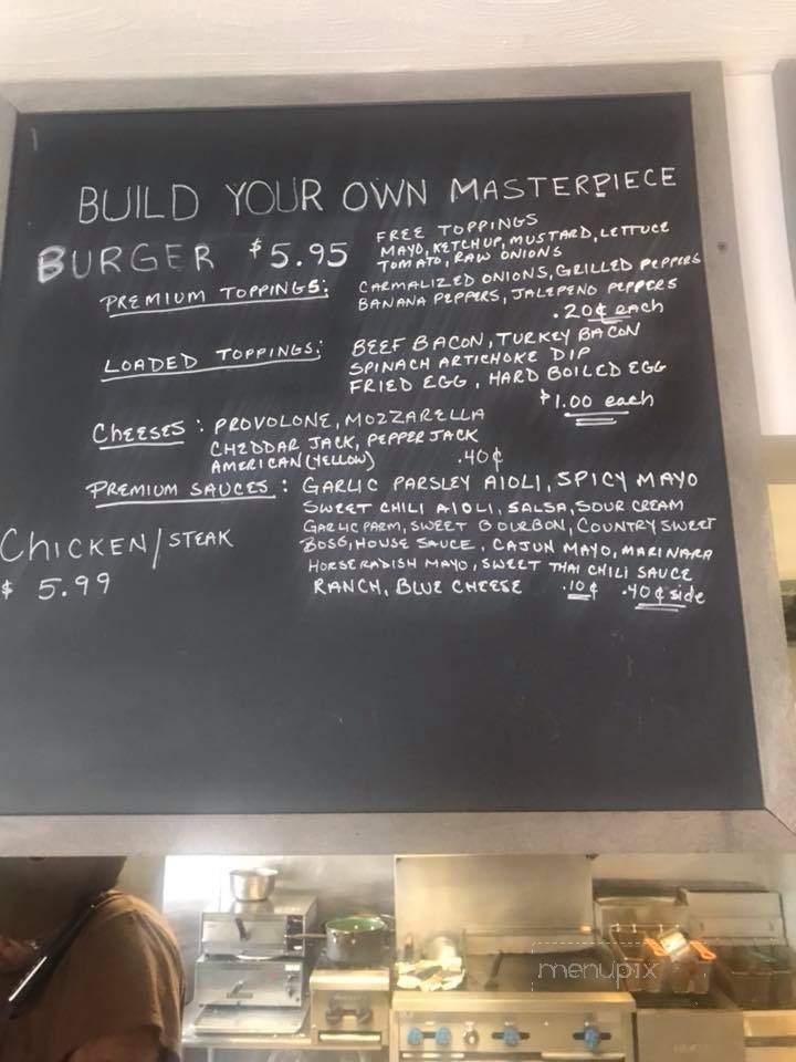Zoc's Gourmet Burgers and Shakes - Rochester, NY menu_pic