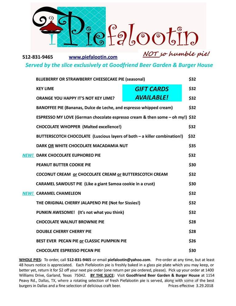 Piefalootin - Garland, TX menu_pic