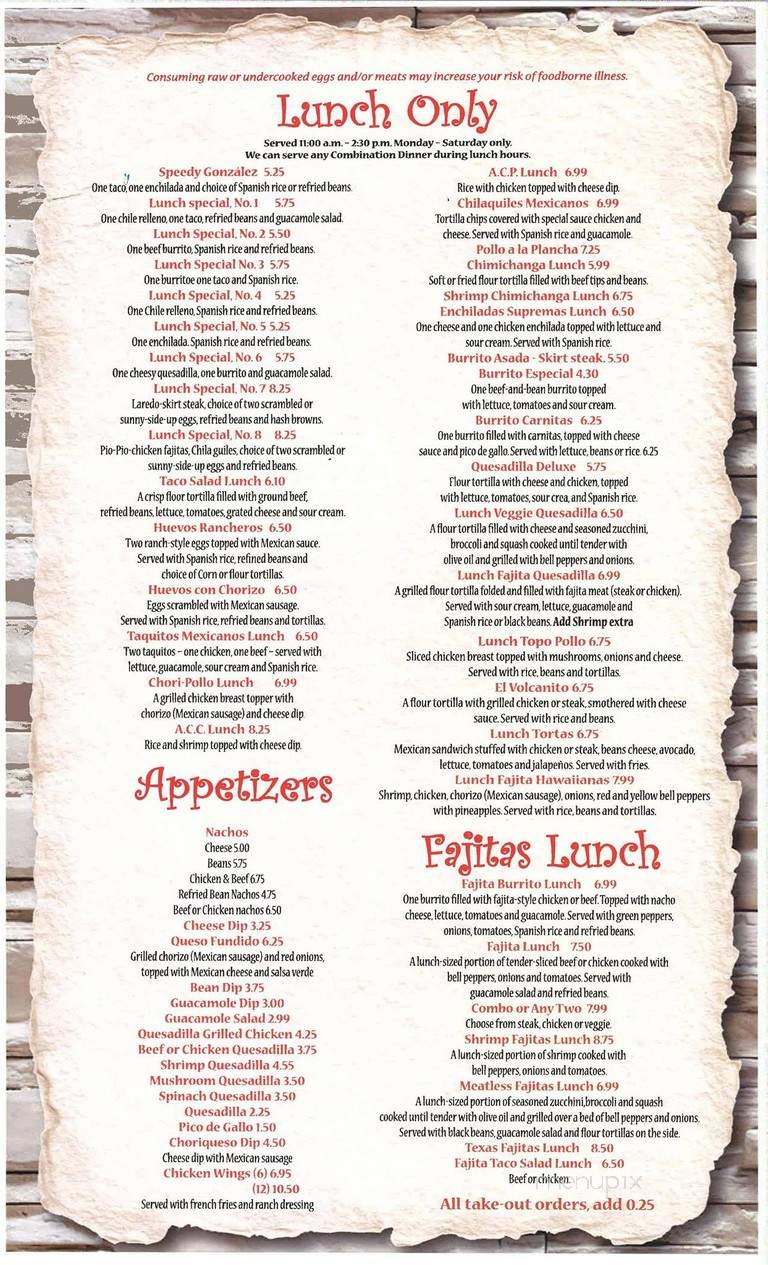 Matatlan Mexican Restaurant - Durham, NC menu_pic