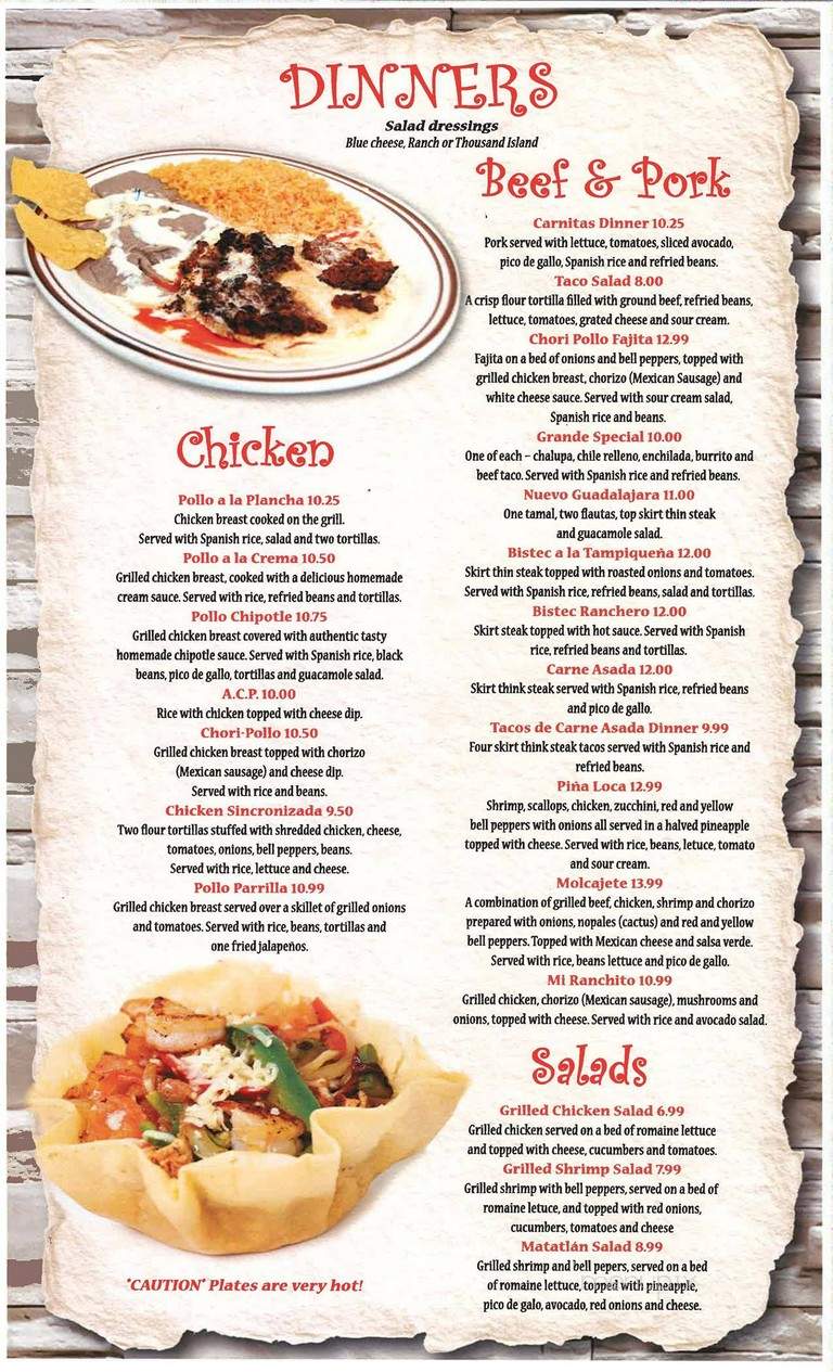 Matatlan Mexican Restaurant - Durham, NC menu_pic