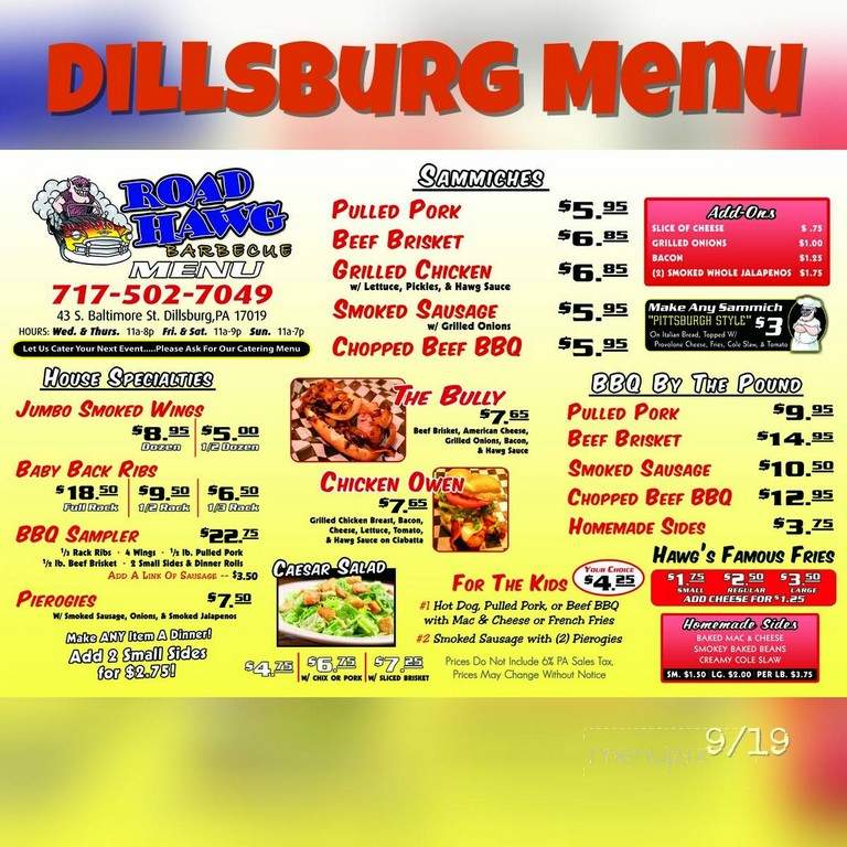 Road Hawg Barbecue - Dillsburg, PA