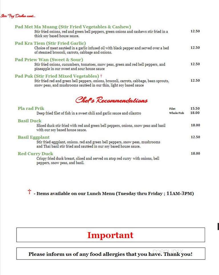 Thai Spice - Charleston, SC