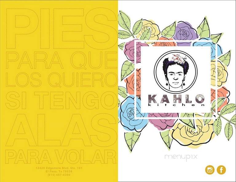 Kahlo Kitchen - El Paso, TX menu_pic
