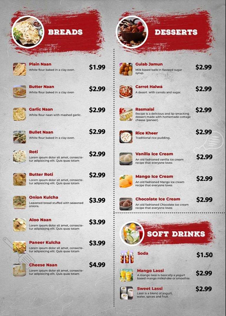 Swagat Indian Cuisine - Alpharetta, GA menu_pic