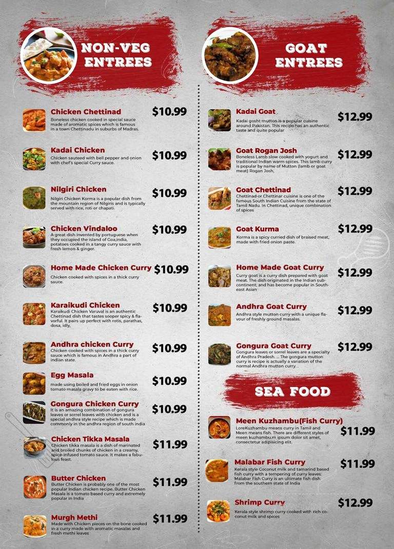 Swagat Indian Cuisine - Alpharetta, GA menu_pic