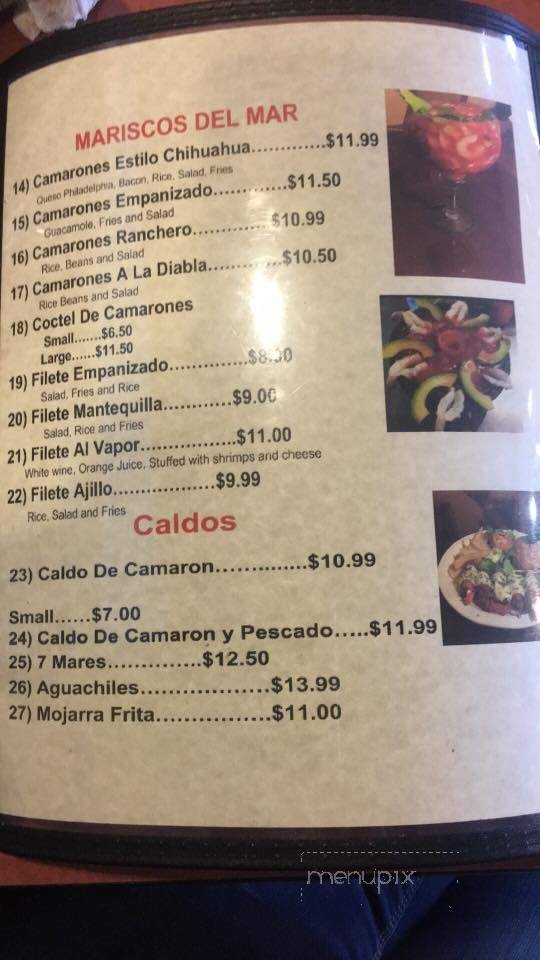 Las Palmeras - Arlington, TX menu_pic