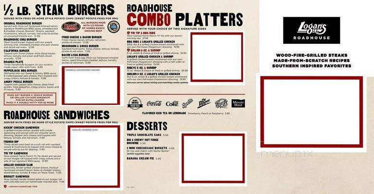 Logan's Roadhouse - Redding, CA menu_pic