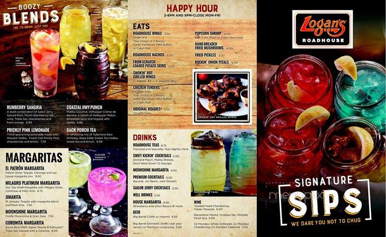 Logan's Roadhouse - Redding, CA menu_pic