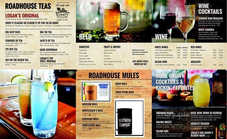 Logan's Roadhouse - Redding, CA menu_pic