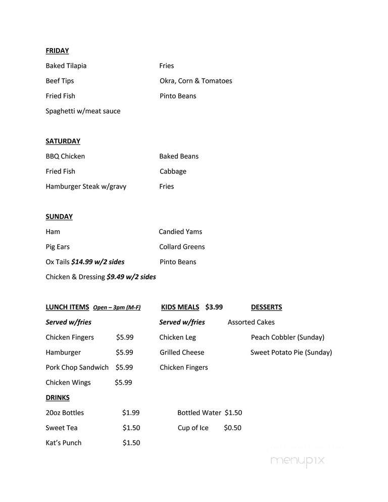 Kat's Kreations - Birmingham, AL menu_pic