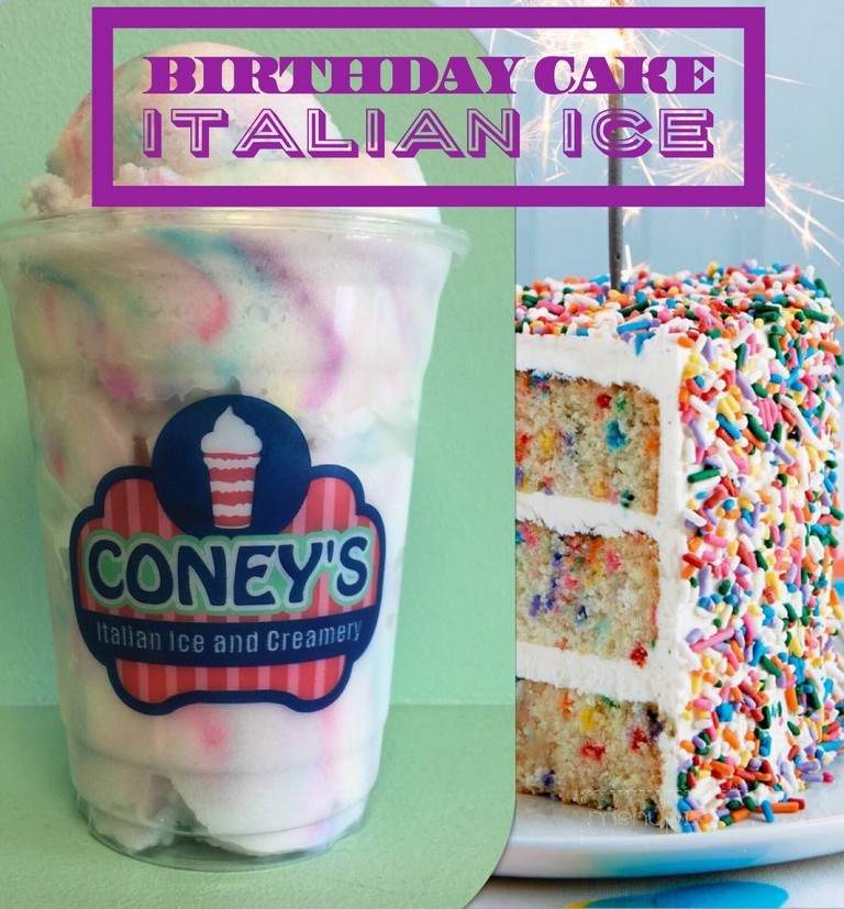 Coney's Italian Ice and Creamery - Tavares, FL menu_pic
