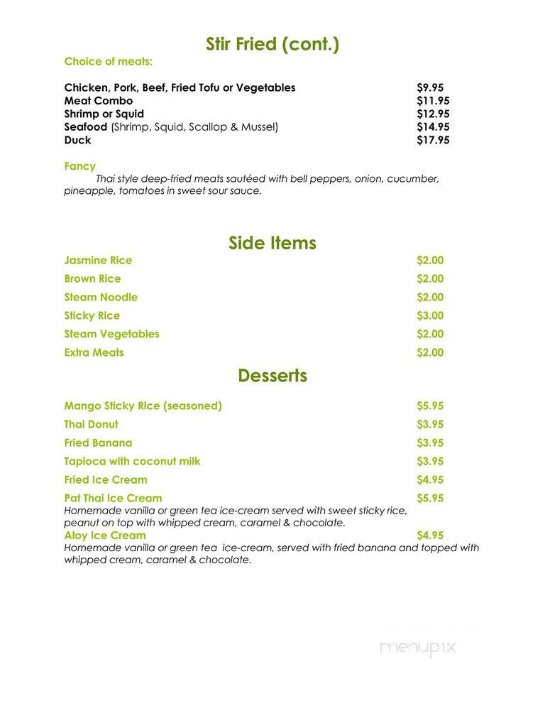 Aloy Food Truck - Zephyrhills, FL menu_pic