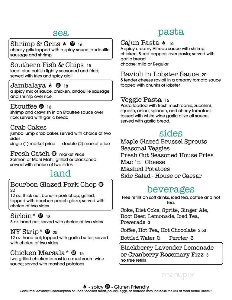 Hook & Vine - North Beach, MD menu_pic