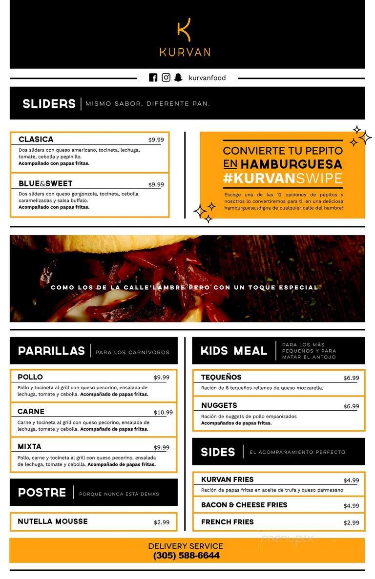Kurvan - Miami, FL menu_pic