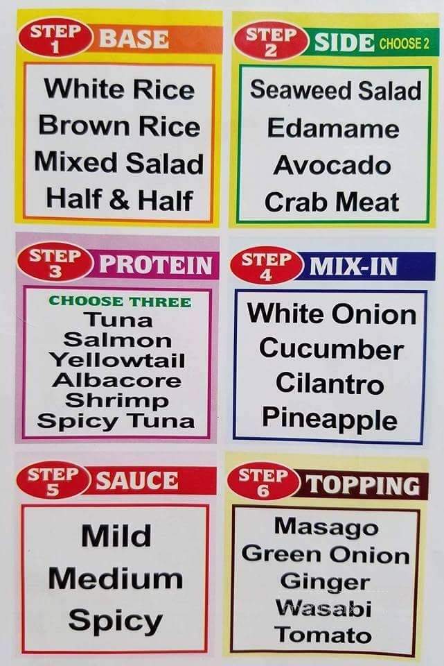 Poki Poki - Juneau, AK menu_pic