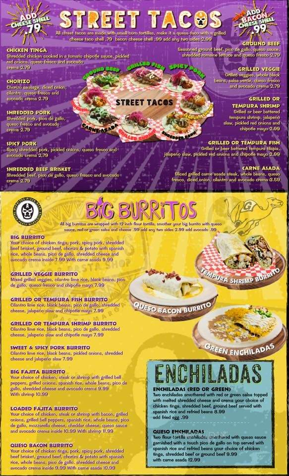 Armando's Taco & Pasta Shop - Gillette, WY menu_pic