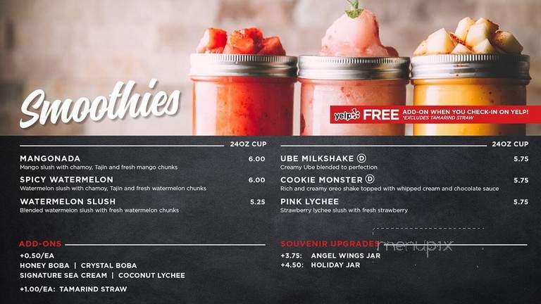 Zero Degrees - Anaheim, CA menu_pic