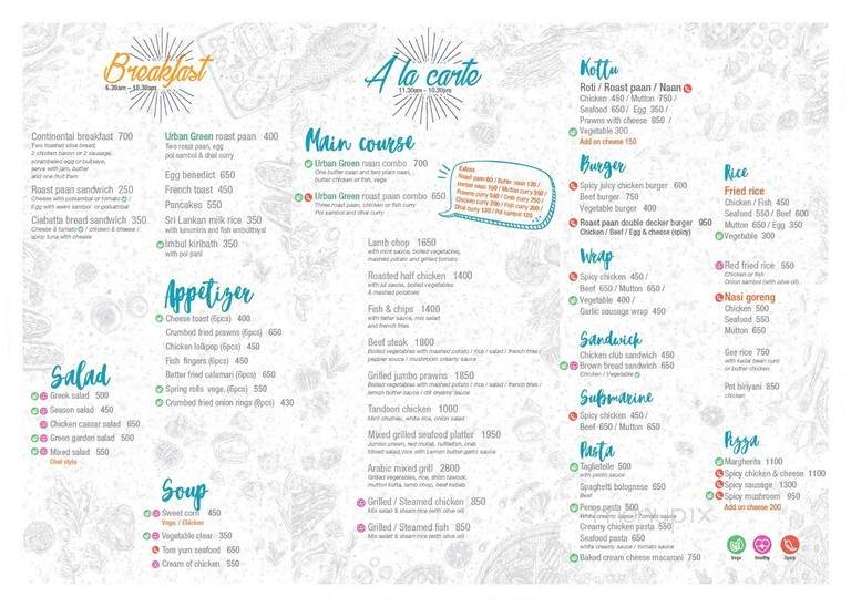 Urban Green - Miami, FL menu_pic