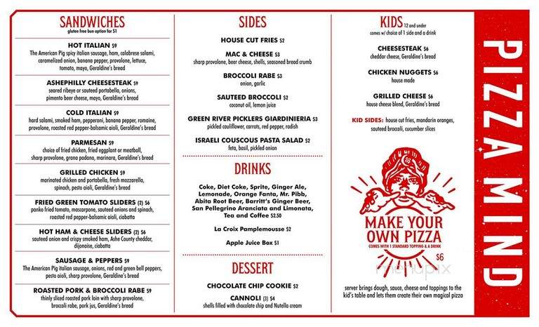 Archetype Brewing - Asheville, NC menu_pic