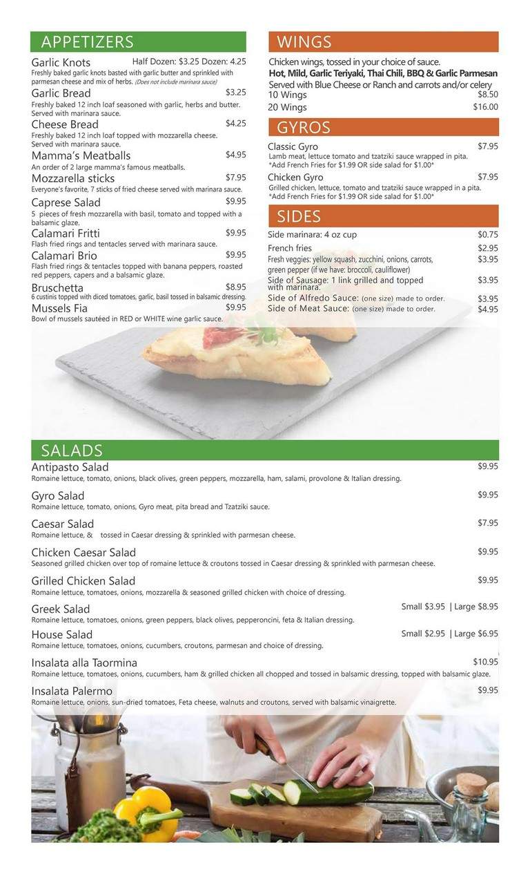 Vincinos Ristorante & Pizzeria - Melbourne, FL menu_pic
