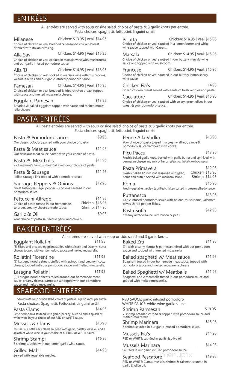 Vincinos Ristorante & Pizzeria - Melbourne, FL menu_pic