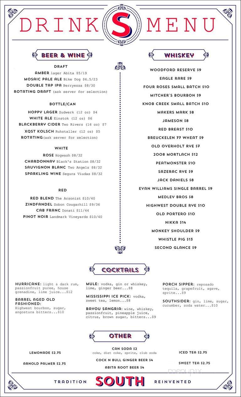 T4 South Sac - Sacramento, CA menu_pic