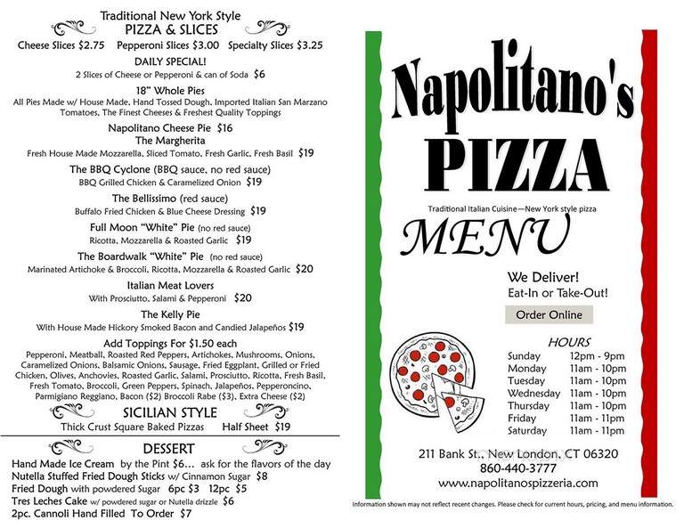 Napolitano's Pizza - New London, CT