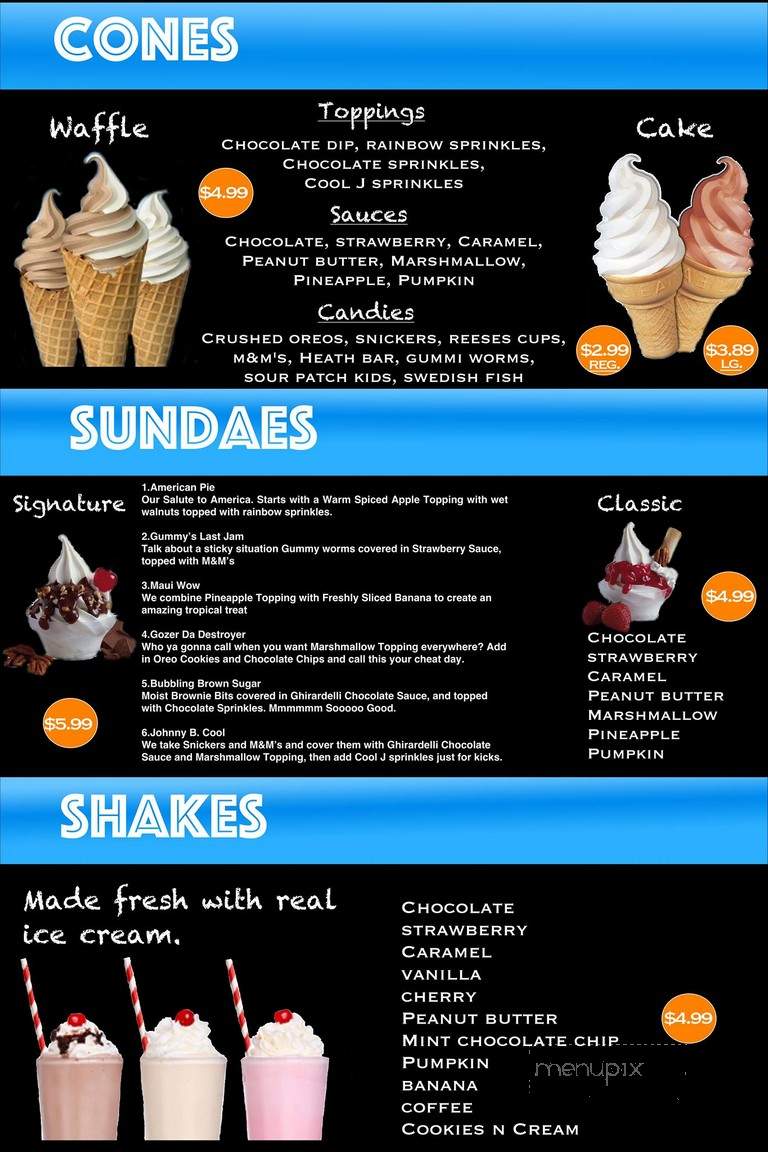 Cool J's Premium Water Ice - Bear, DE menu_pic