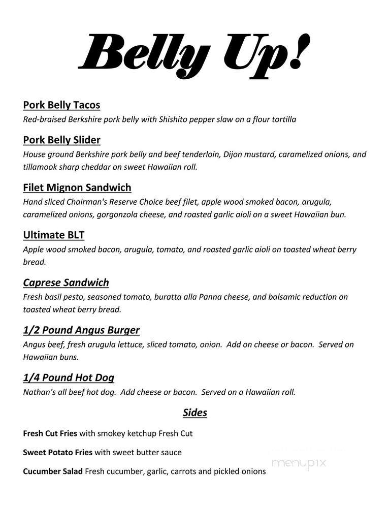 Belly Up Arkansas - Fayetteville, AR menu_pic