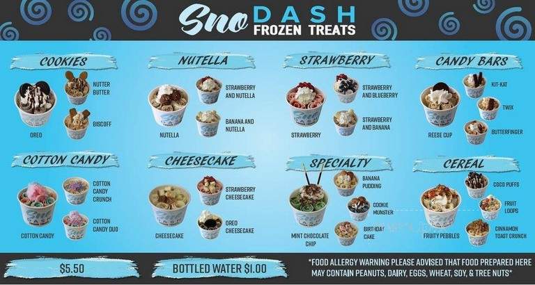 Sno Dash - Dothan, AL menu_pic
